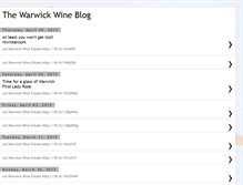 Tablet Screenshot of blog.warwickwine.com